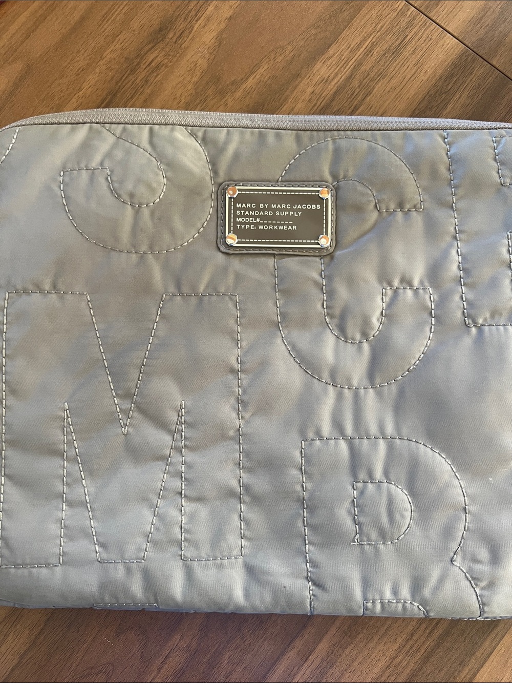 Marc by Marc Jacobs Quilted Logo Laptop Pouch